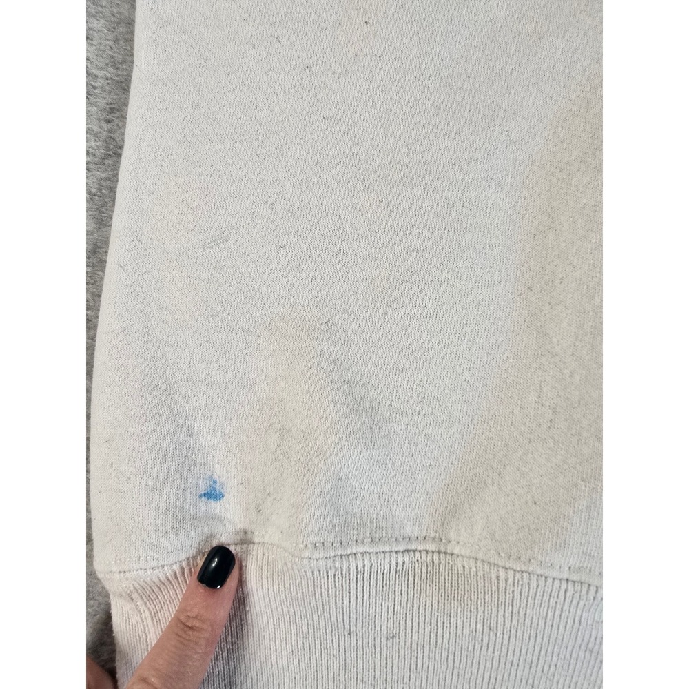 Vintage 90s Distressed Lee Atlanta Georgia Souvenir Crewneck Kids Small White - Picture 10 of 11